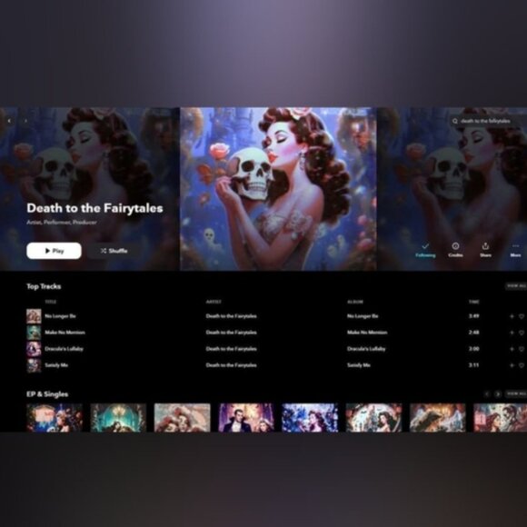 🌸🦌Hand Embroidered beautiful "Deerly Unbeloved" - Picture 9 of 13